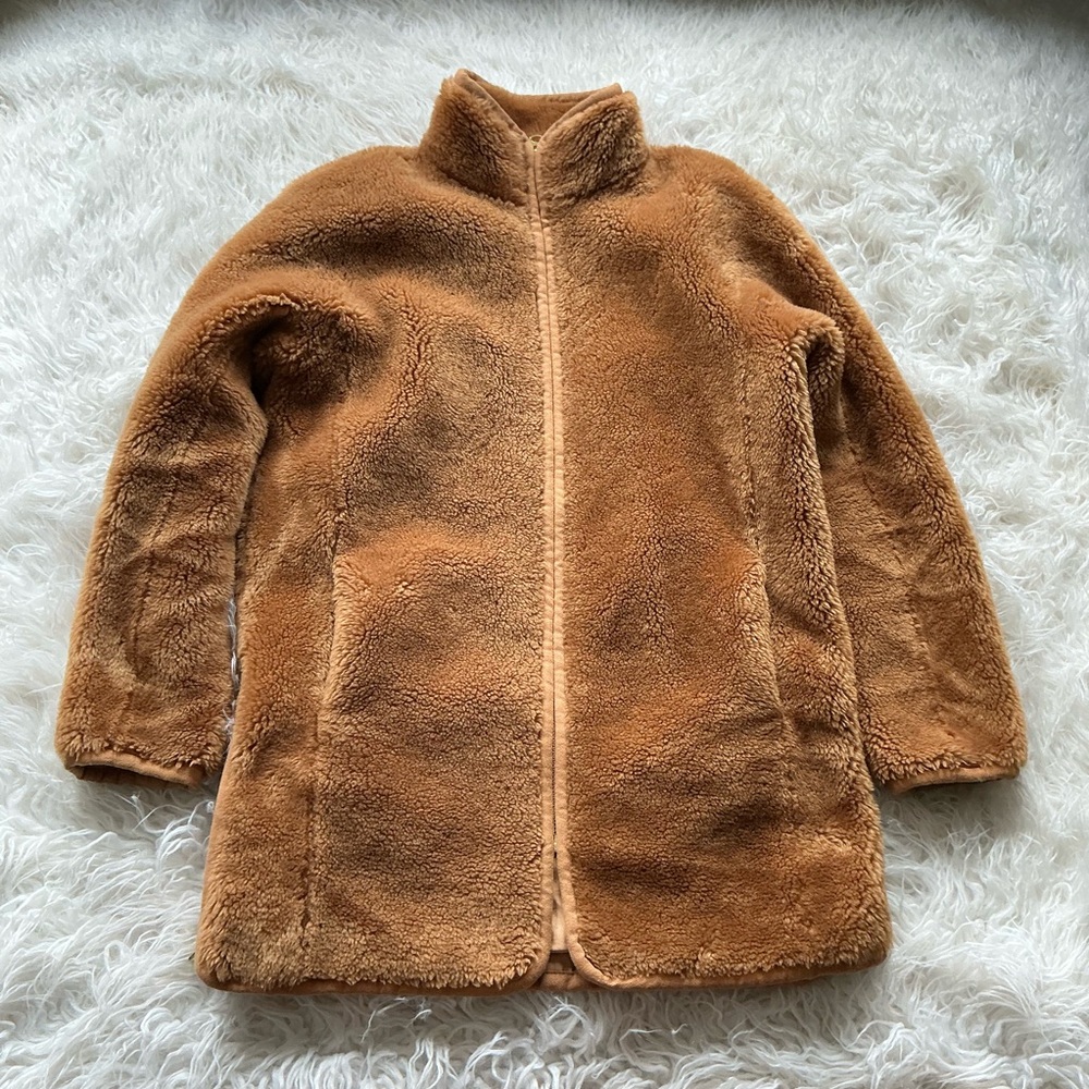J Crew Zip-up Teddy/Plush Fleece Coat‎ - Picture 2 of 6